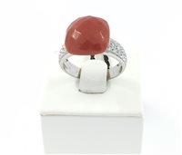 Anello Sangiorgi Preziosi Donna in Oro bianco Corallo AN544GB - AN544GB